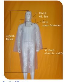 Áo choàng nhựa dùng một lần Unisex, áo mưa nhựa dùng một lần thoải mái