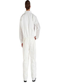 Bộ đồ Coverall không dệt dùng một lần cho vi khuẩn / hạt / phòng chống chất lỏng