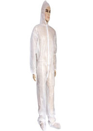 Bộ quần áo Coverall dùng một lần thoáng khí cho phòng thí nghiệm / Môi trường bụi nặng