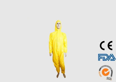 Quần áo nhẹ bảo hộ dùng một lần Màu vàng để phun thuốc trừ sâu