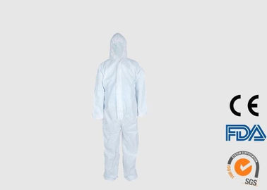 Anti Static Asbestos Disposable Coveralls With Elastic Wrist / Waist / Ankle