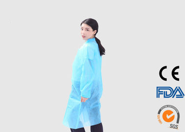 Long Sleeve Disposable Medical Exam Gowns , Non Woven Disposable Lab Coats