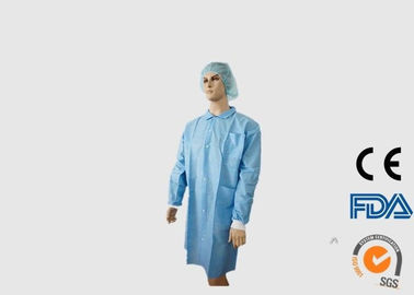 Áo khoác du lịch dùng một lần chống rách, áo choàng phòng thí nghiệm dùng một lần thoải mái
