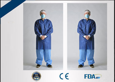 Latex Free Disposable Lab Coats , Anti Static Medical Lab Jackets