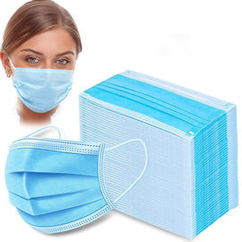 Mặt nạ dùng một lần chống cúm 3 lớp Pp Chất liệu không dệt để vệ sinh nhà cửa