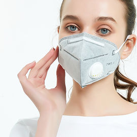 4 layers Disposable Earloop Face Mask Grey Color Non Woven Fabric Material