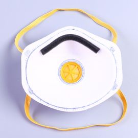 Multi Layers Soft Valve Dust Mask , Dust Face Mask Black Color With Elastic Band
