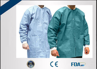 Trung Quốc Áo khoác phòng thí nghiệm không dệt dùng một lần nhẹ dành cho sinh viên y khoa lâm sàng nhà máy sản xuất