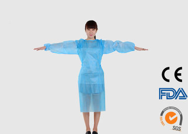 Áo choàng y tế không dệt dùng một lần Màu xanh lam để ngăn ngừa nhiễm trùng chéo