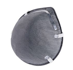 Trung Quốc Màu xám Mặt nạ FFP2 Cup Đầu đeo Kích thước 132 * 115 * 47mm latex miễn phí nhà máy sản xuất